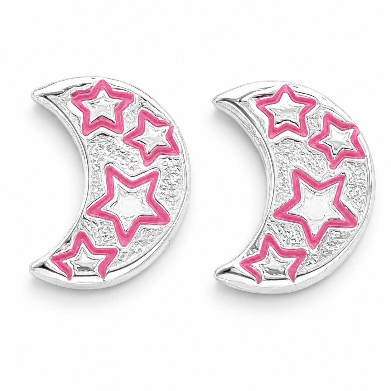 Broquel Luna Rosa Plata Ley 925