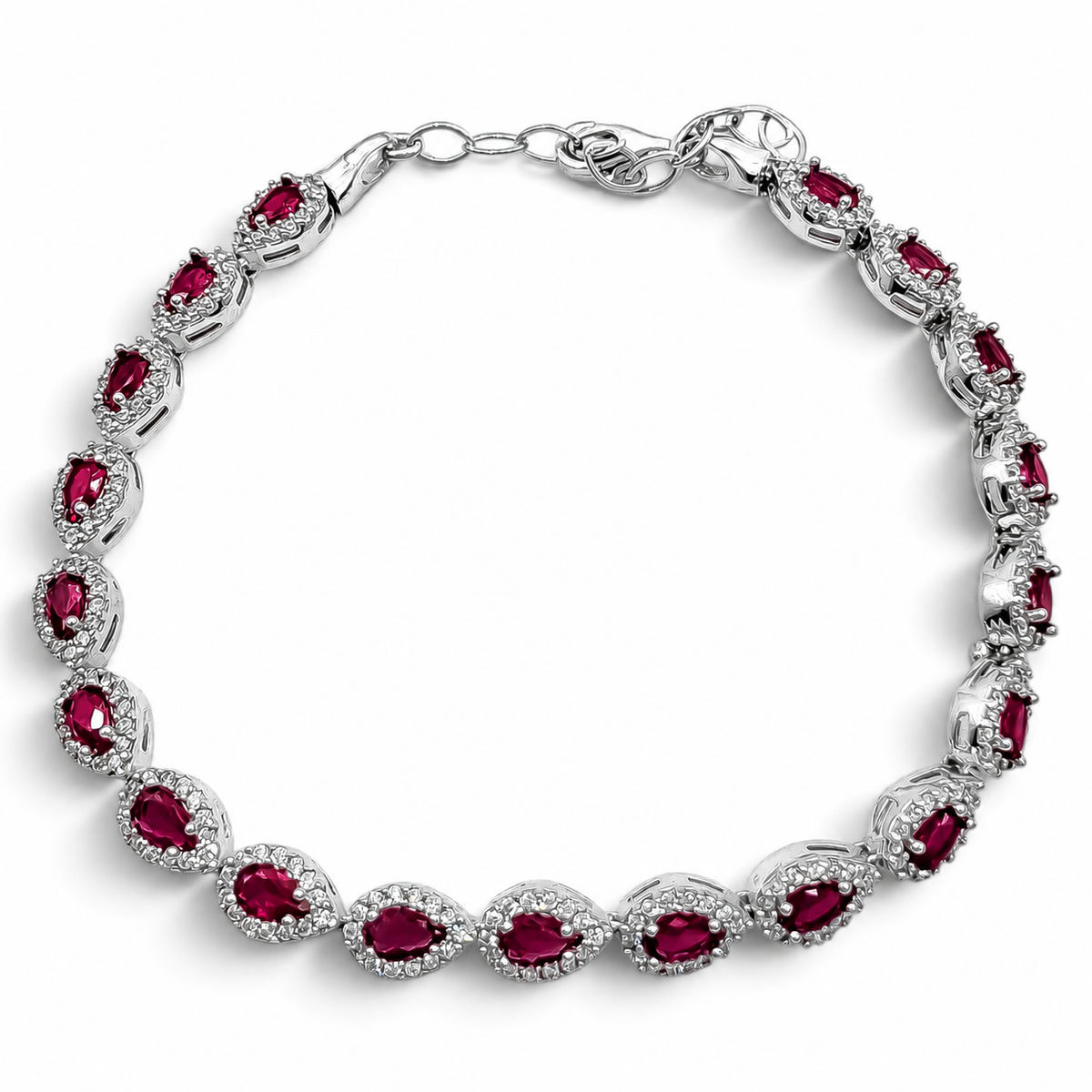 Pulsera Gotitas Fiusha Plata Ley 925
