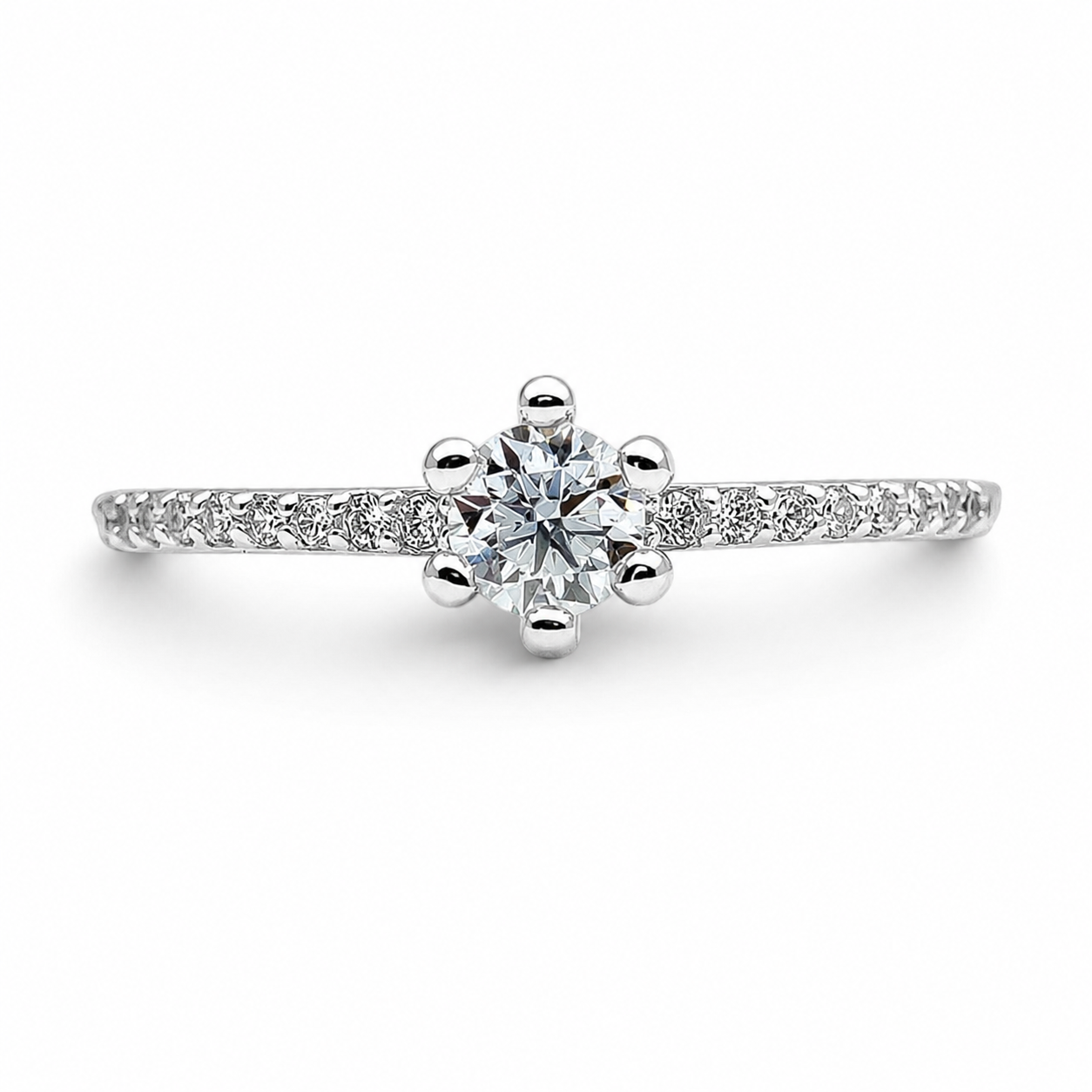 Anillo Zirconia Plata Ley 925