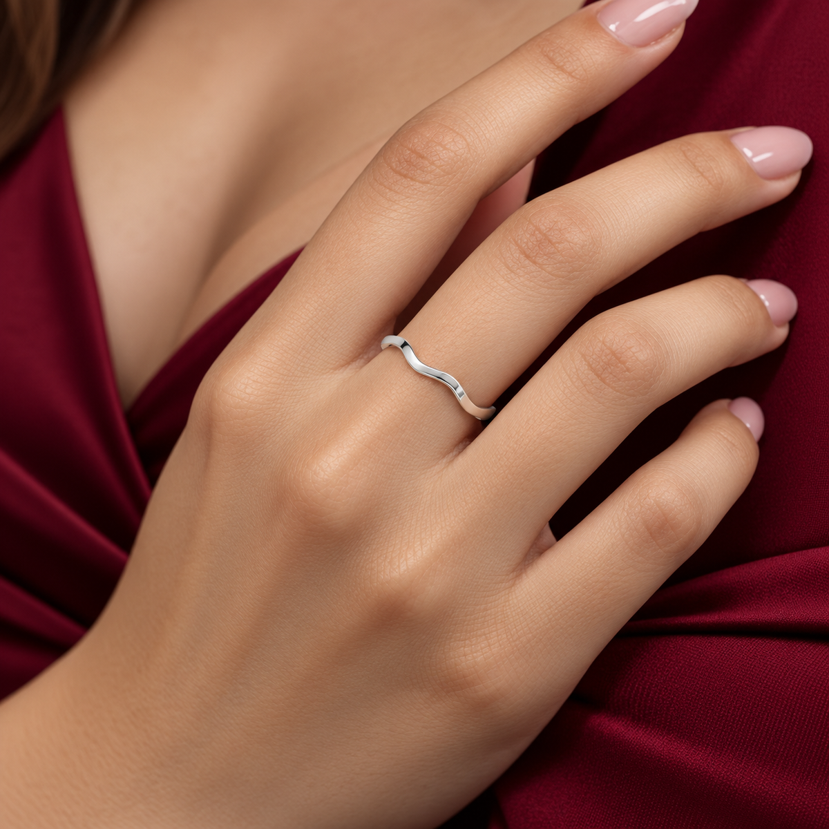 Anillo Liso Plata Ley 925
