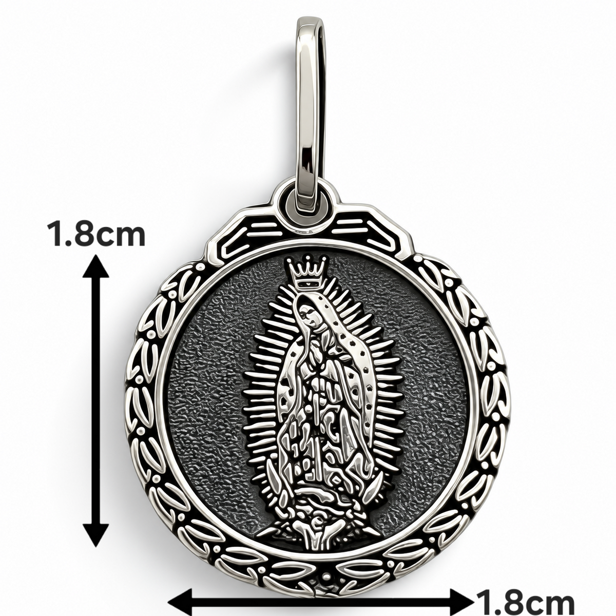 Dije Virgen Pavonado Plata Ley 925