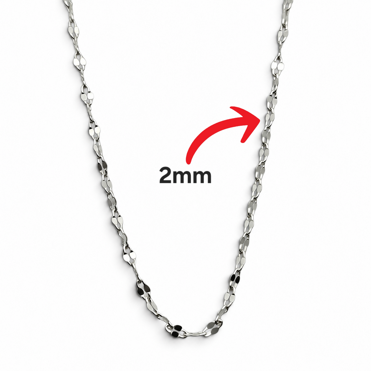 Cadena 2mm Plata Ley 925