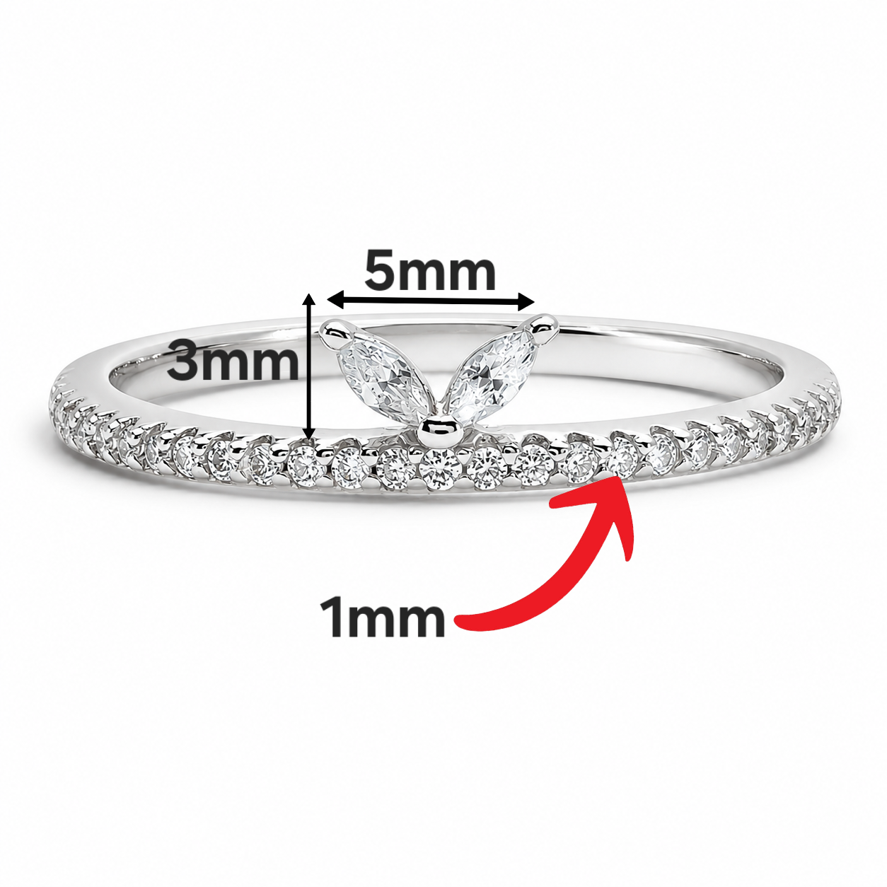 Anillo Zirconia Plata Ley 925