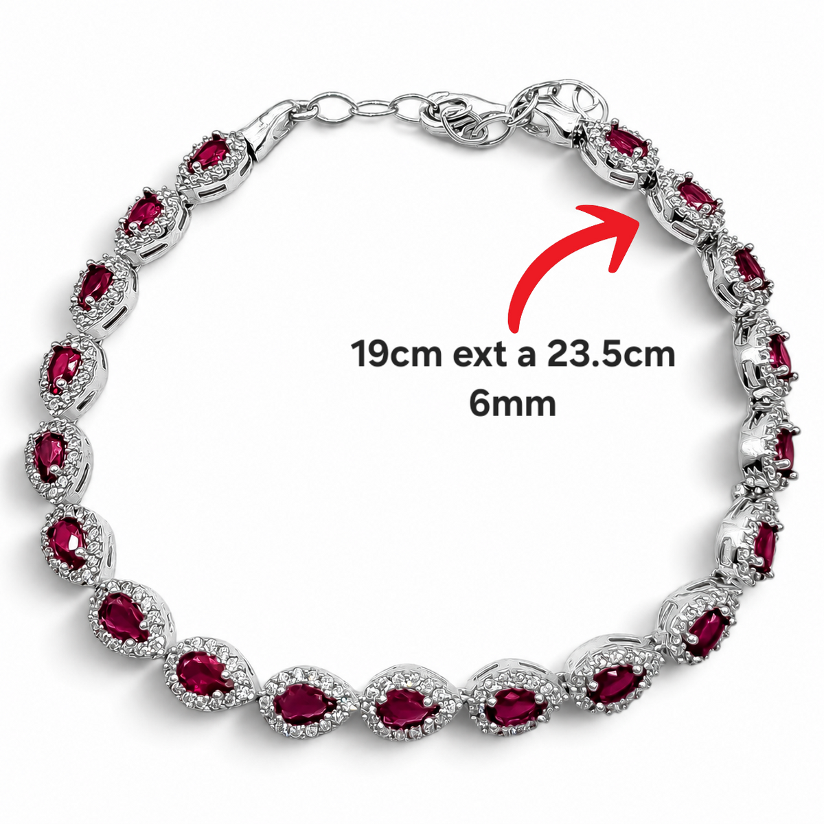 Pulsera Gotitas Fiusha Plata Ley 925