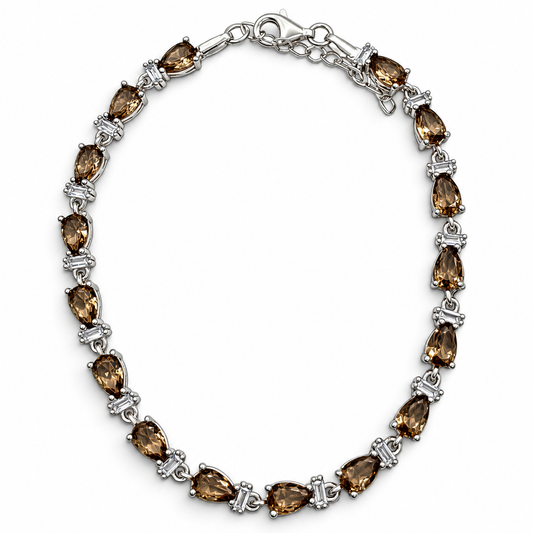 Pulsera Gotita Zultanita Plata Ley 925