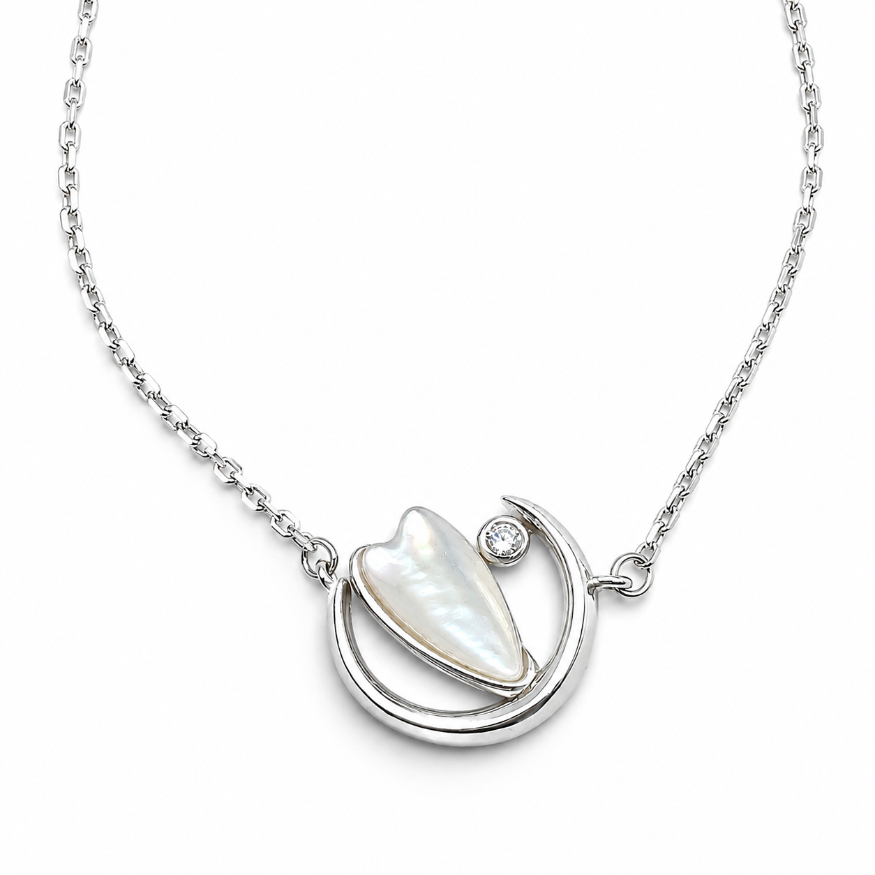 Collar Madre Perla Plata Ley 925