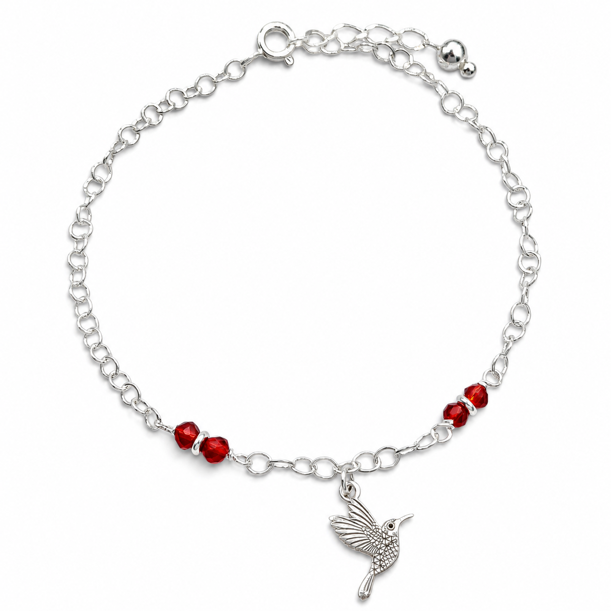 Pulsera Colibri Plata Ley 925