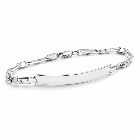 Esclava Planchada Lisa 4mm Plata Ley 925