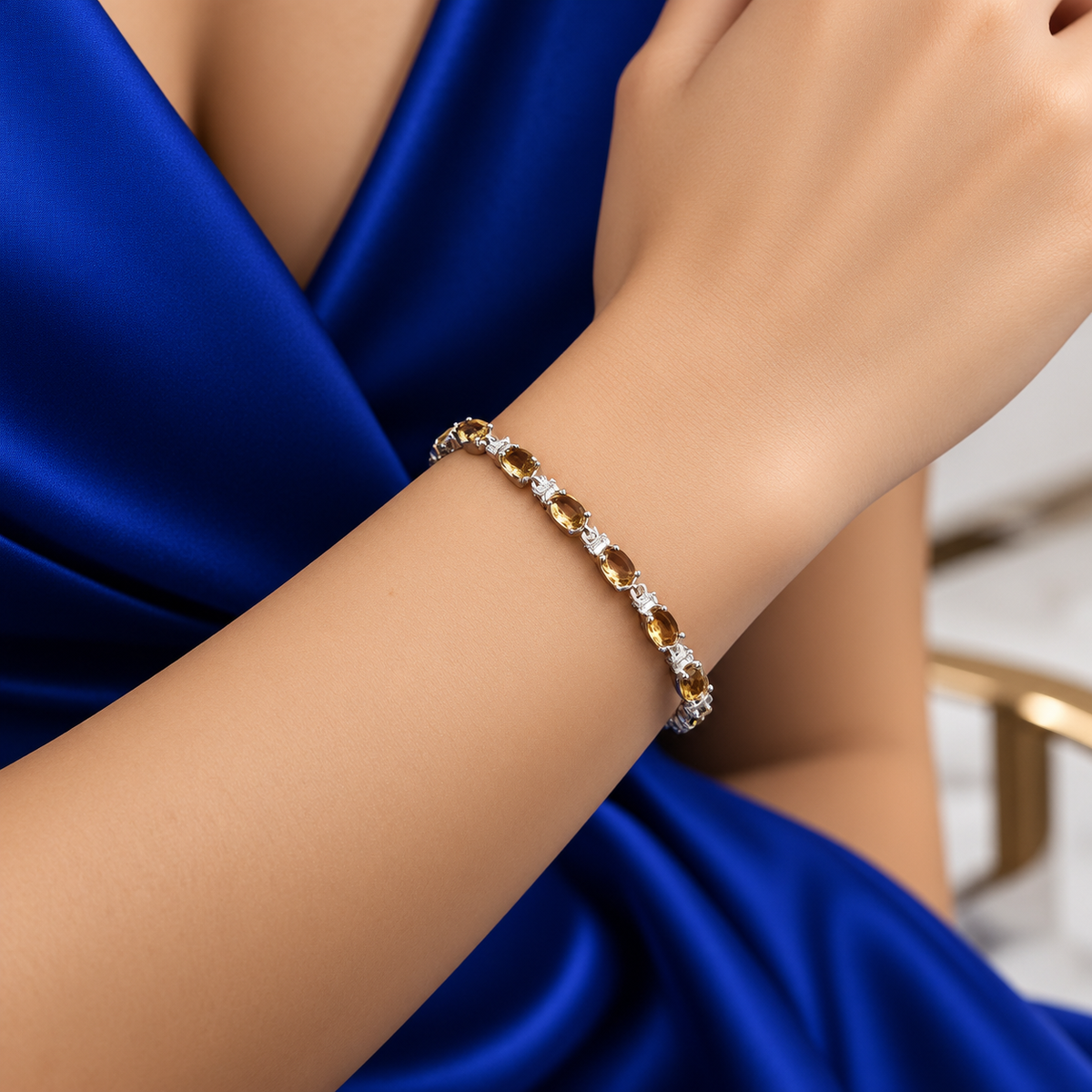Pulsera Gotita Zultanita Plata Ley 925