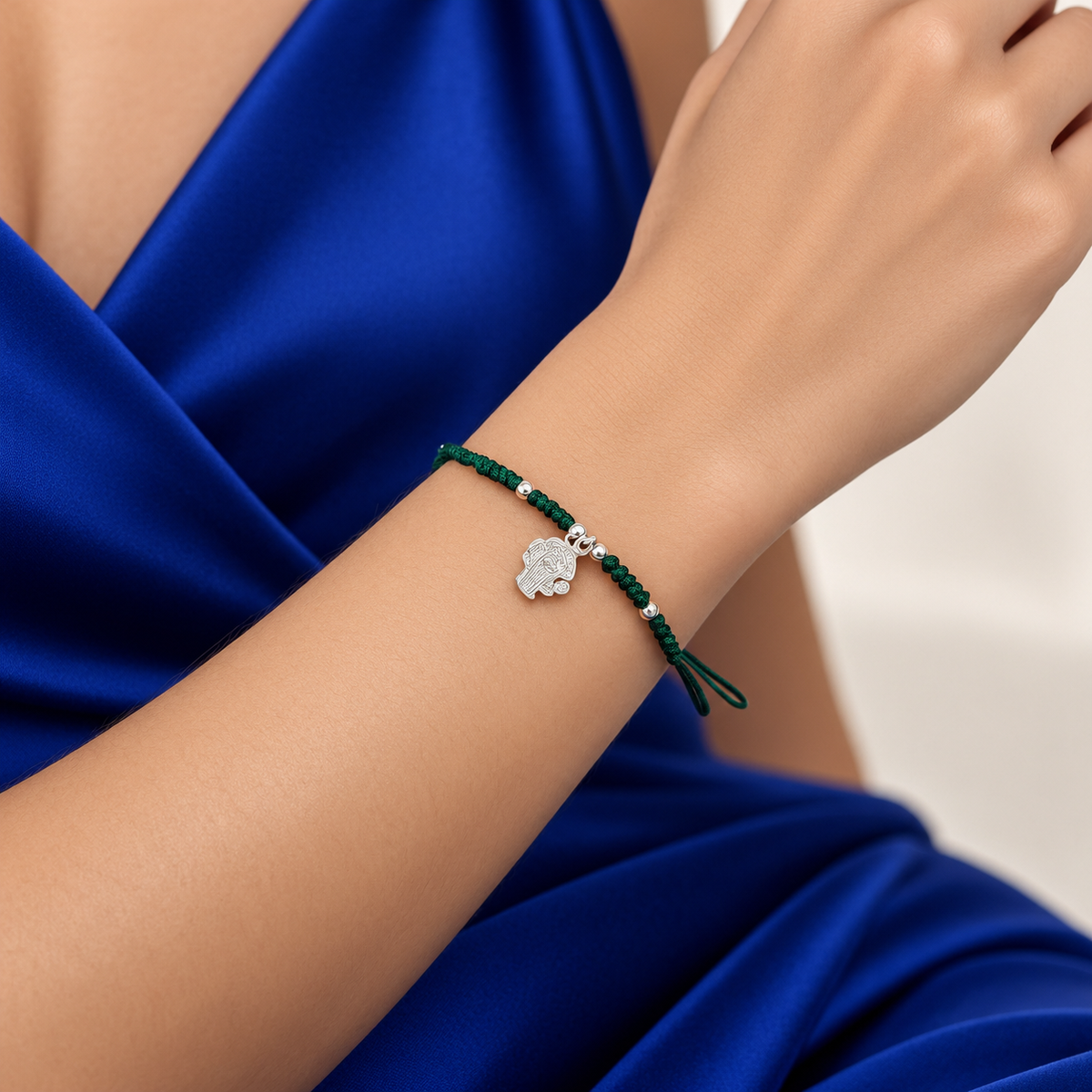 Pulsera Cactus Verde Plata Ley 925