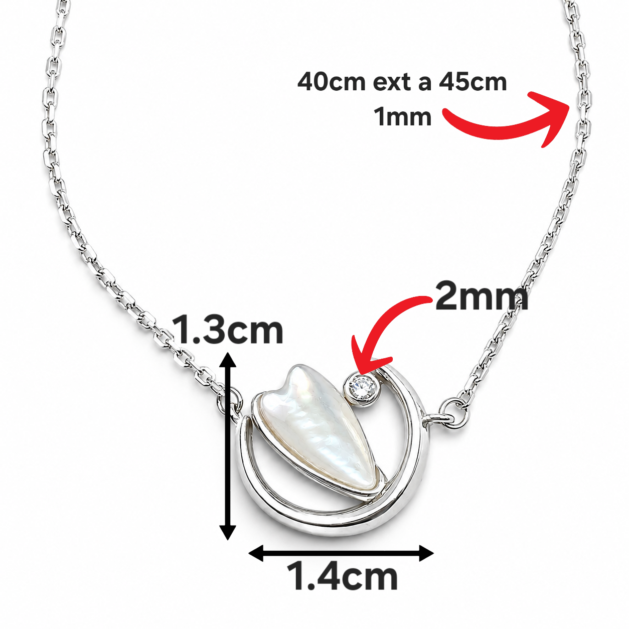 Collar Madre Perla Plata Ley 925