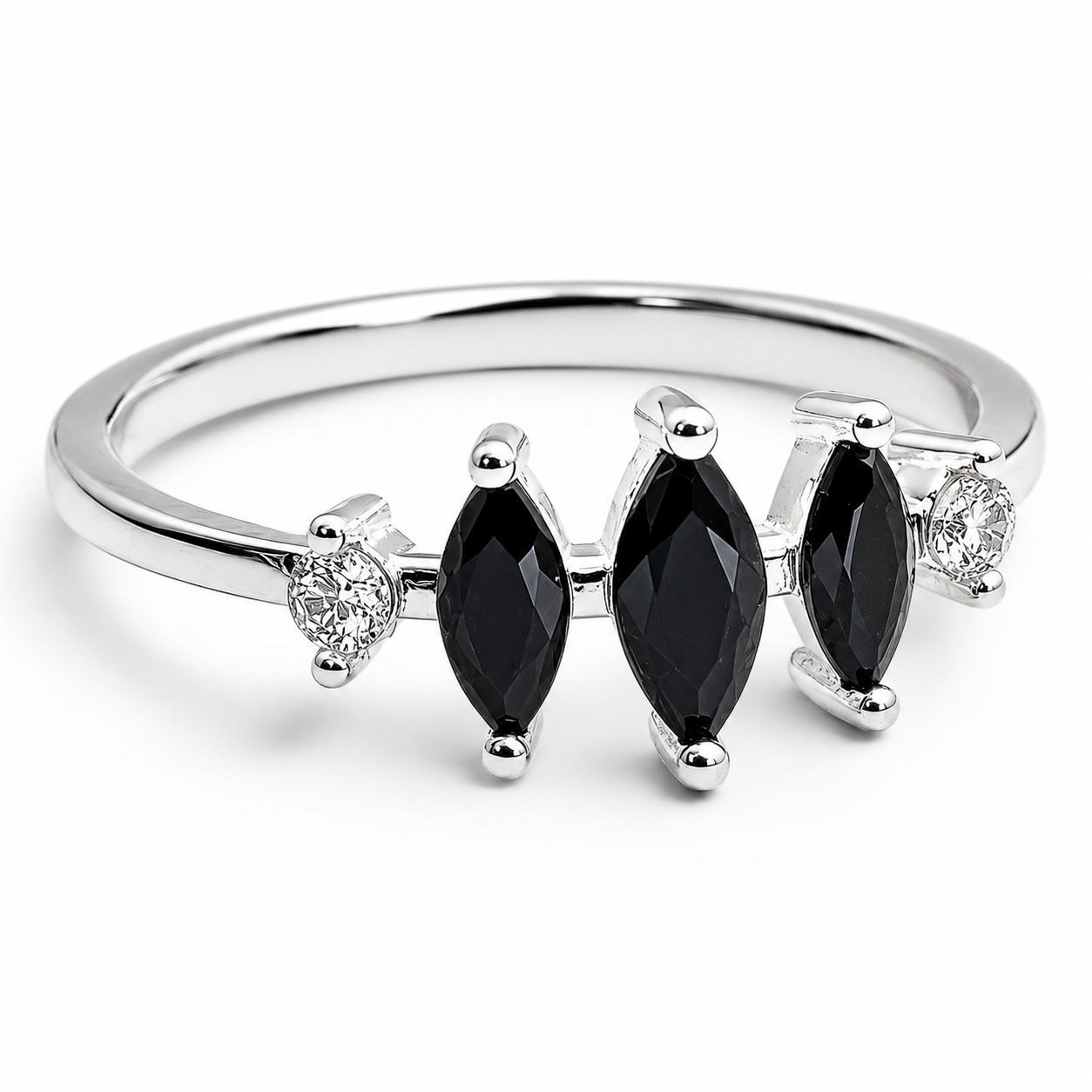 Anillo Zirconia Negro