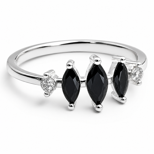 Anillo Zirconia Negro