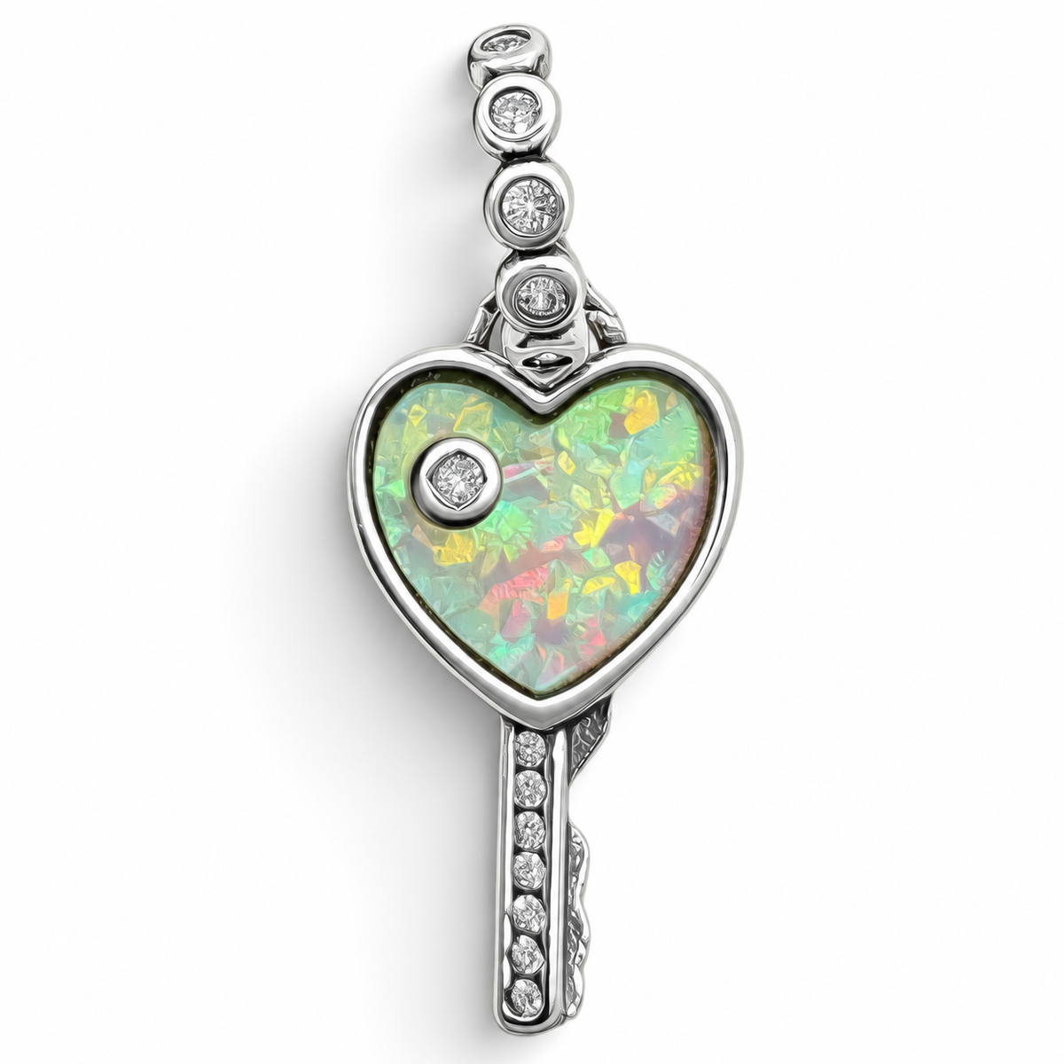 Charm Llave Plata Ley 925