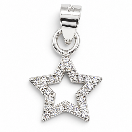 Dije Estrellita Blanca Plata Ley 925