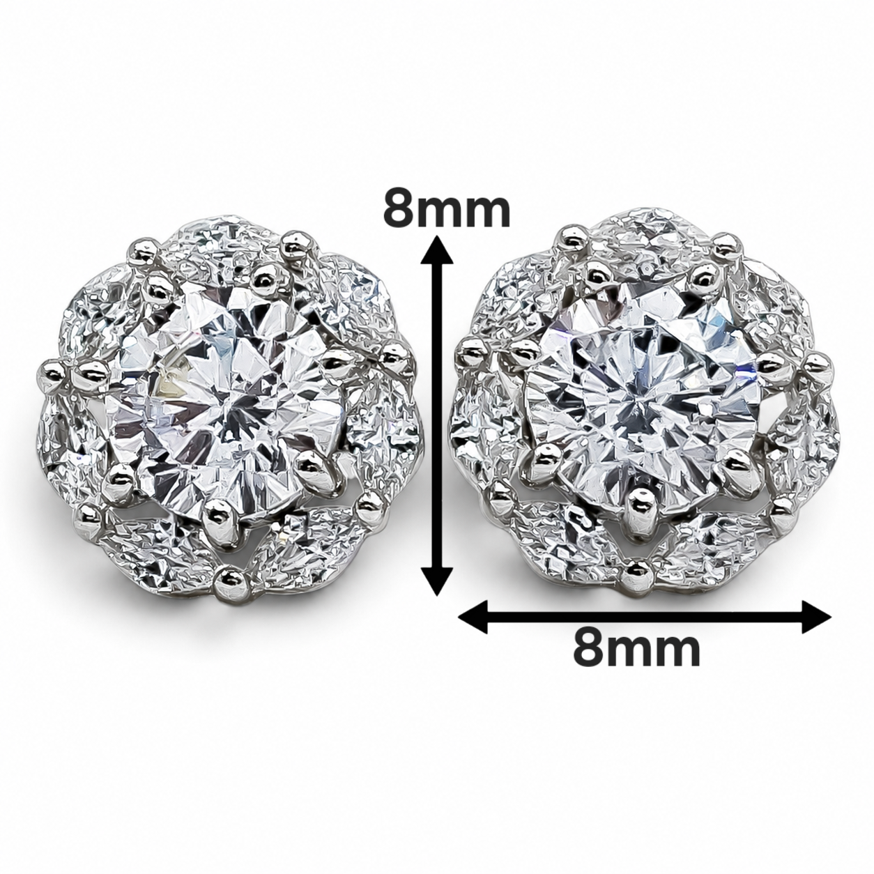 Arete Zirconia Plata Ley 925