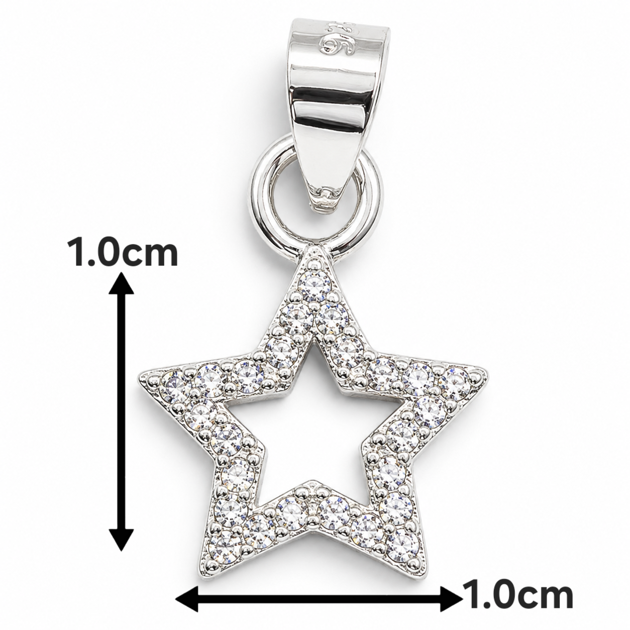 Dije Estrellita Blanca Plata Ley 925