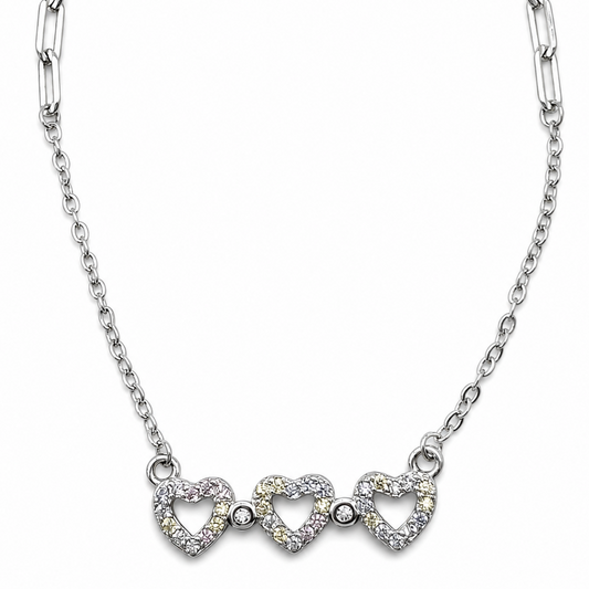 Collar Zirconia Plata Ley 925