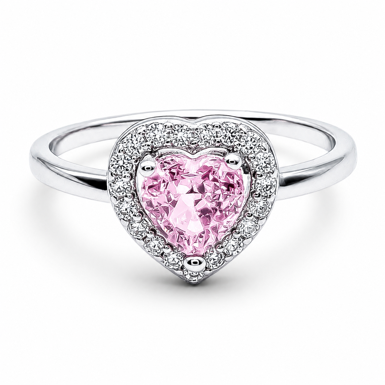 Anillo Corazon Liso RS Plata Ley 925