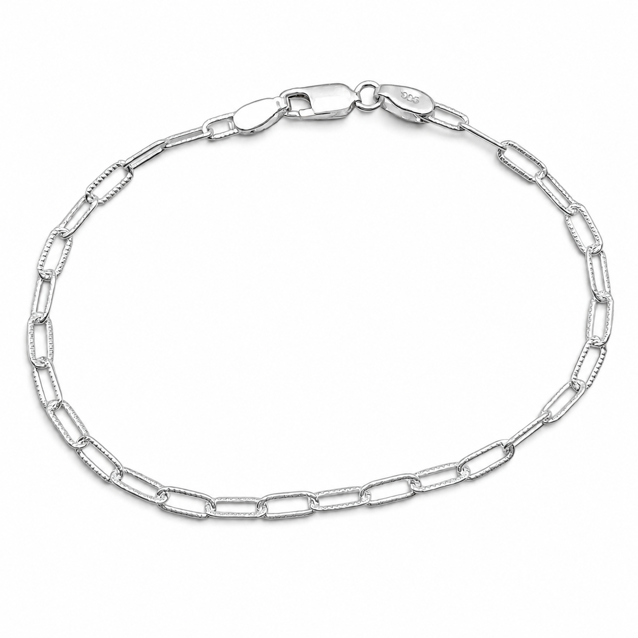 Pulsera Clip Plata Ley 925