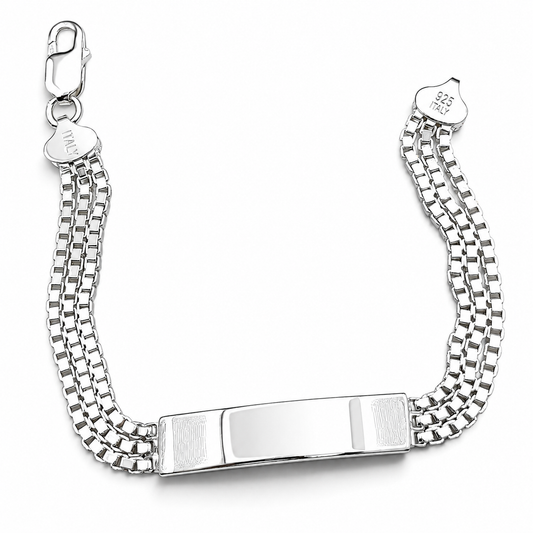 Esclava Cubito 7mm Plata Ley 925