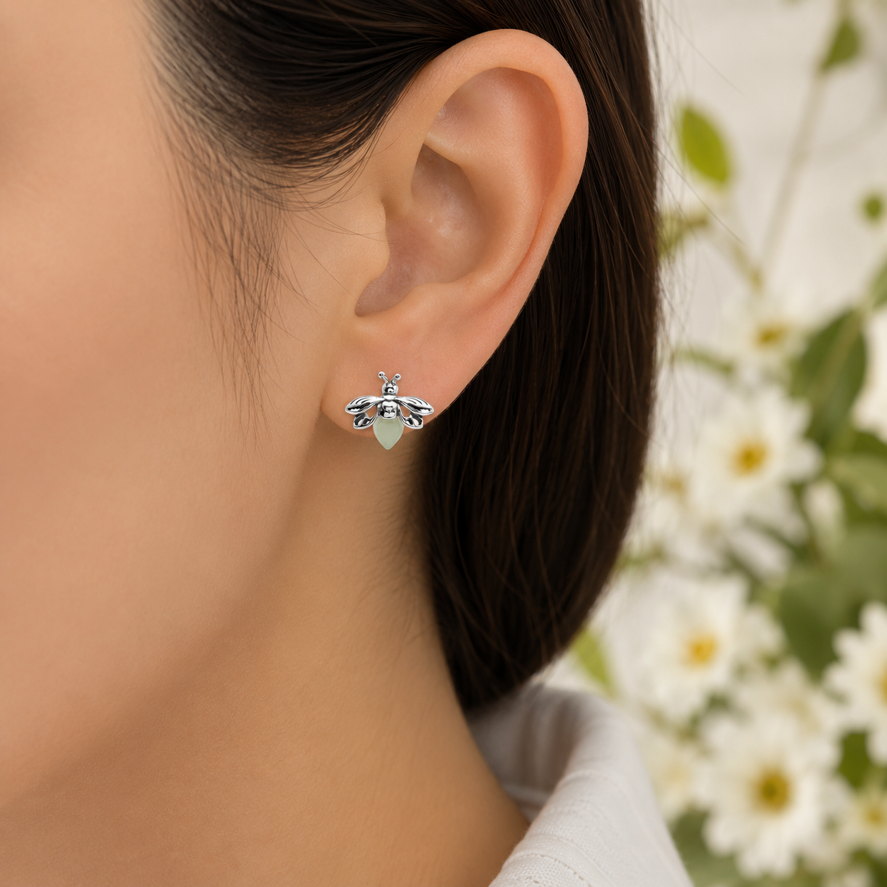 Arete Luciernaga Plata Ley 925