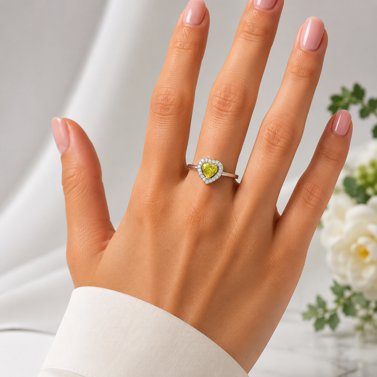 Anillo Corazon Liso VL Plata Ley 925