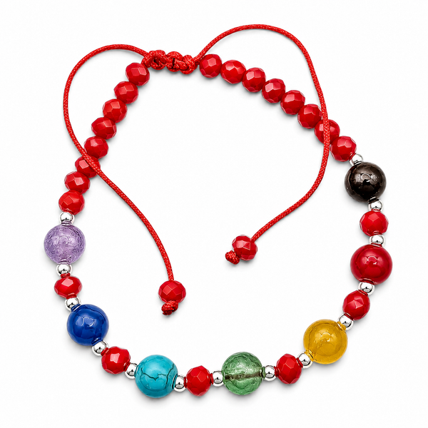 Pulsera 7 Chakras Plata Ley 925