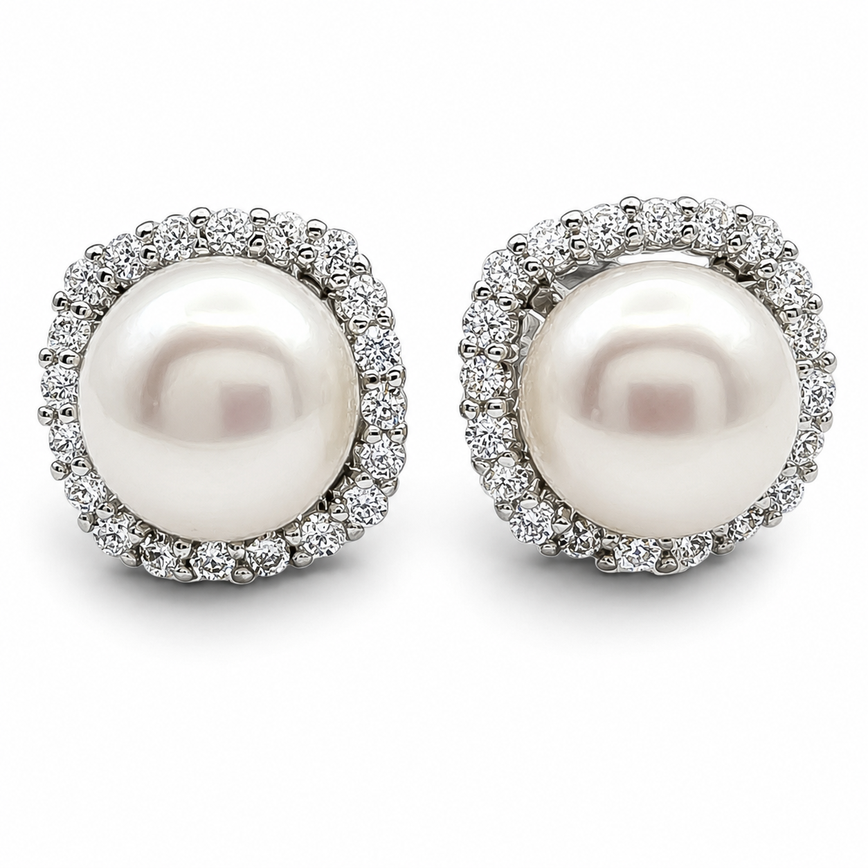 Arete Perla Zirconia Plata Ley 925