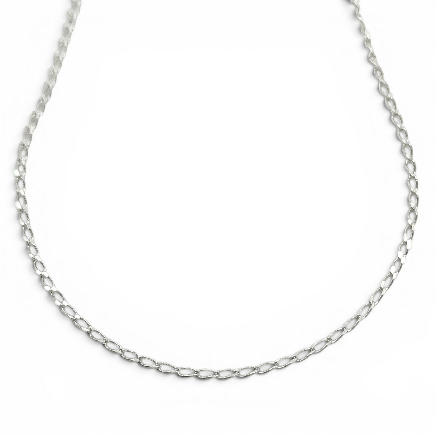 Cadena Delgada 1mm Plata Ley 925