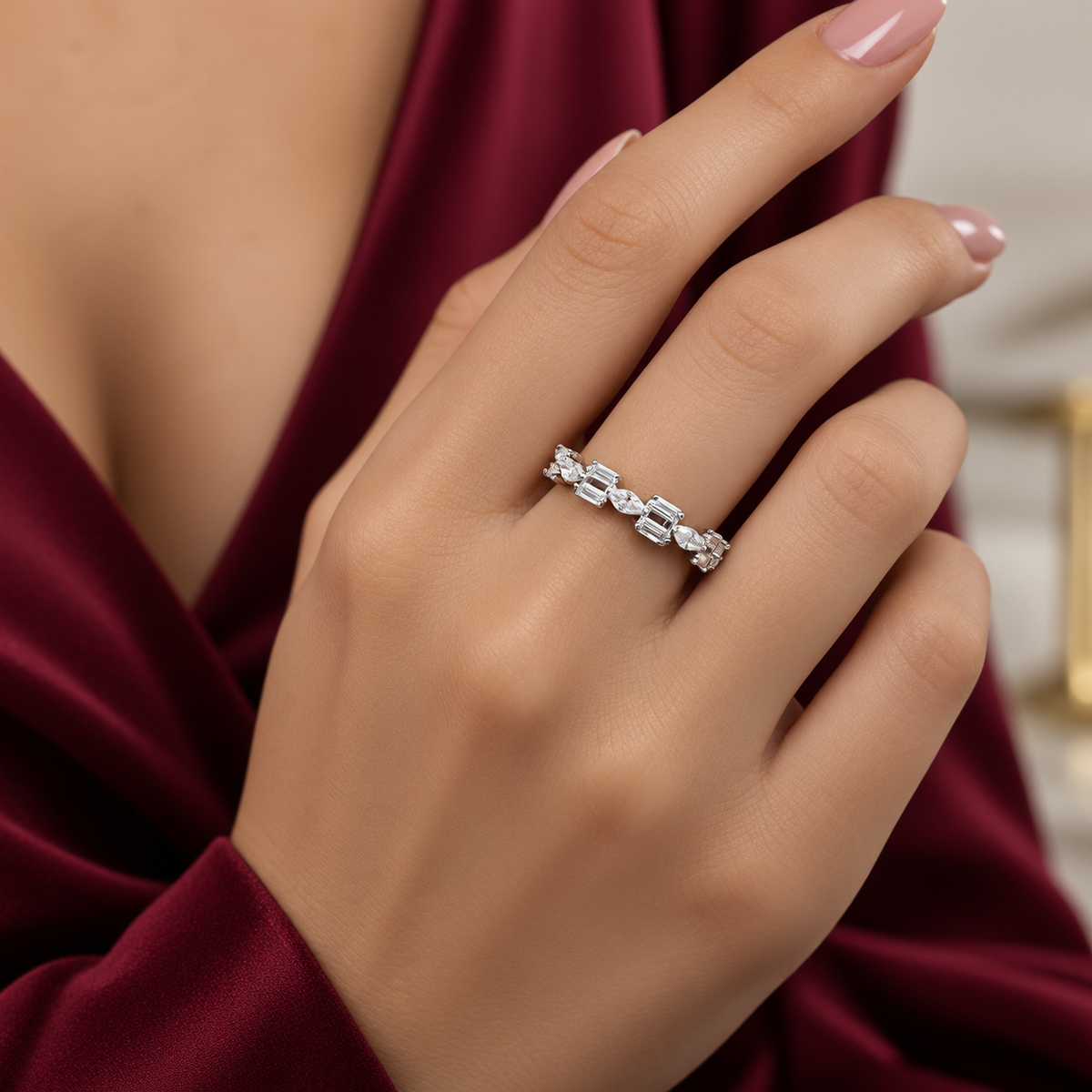 Anillo Zirconia Plata Ley 925