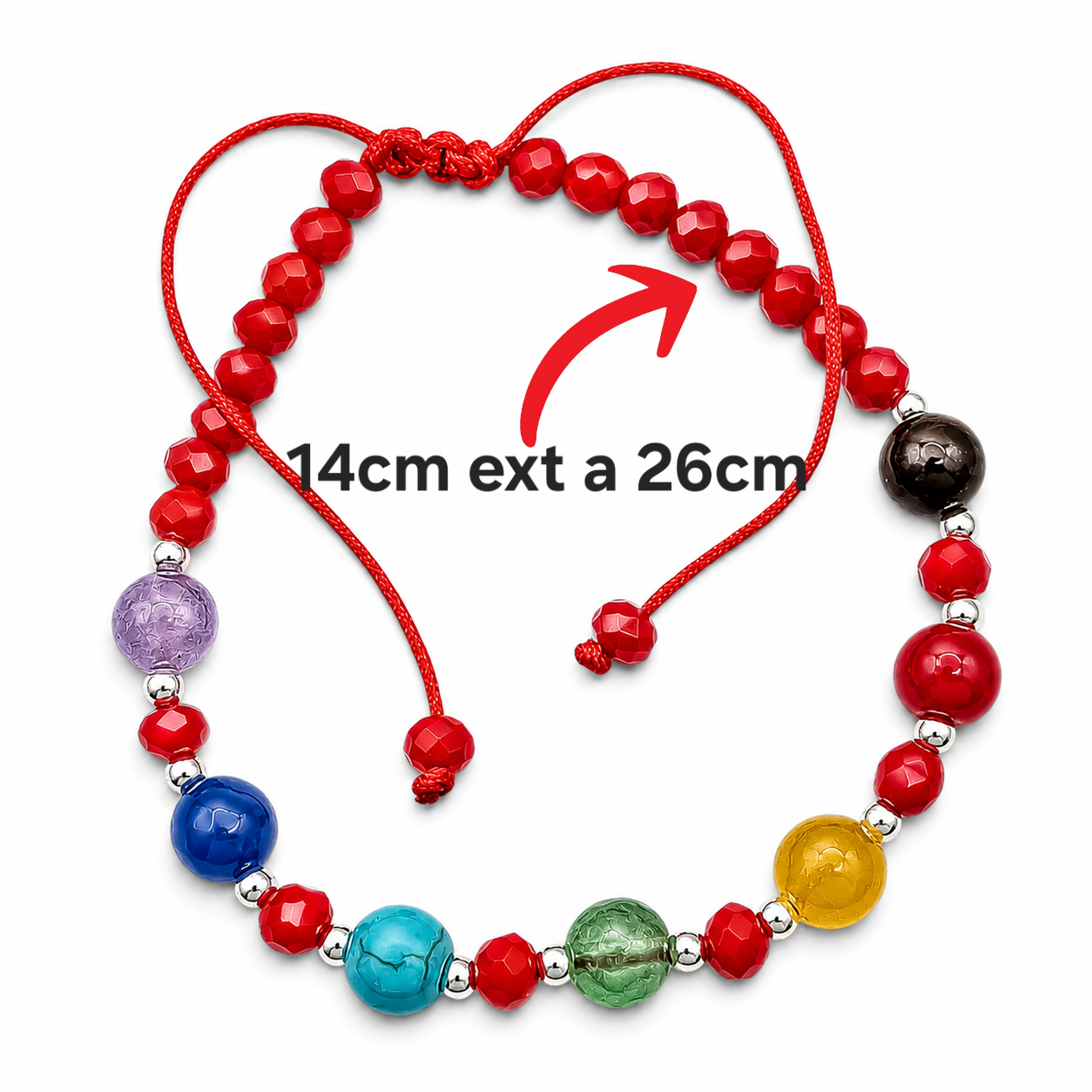 Pulsera 7 Chakras Plata Ley 925