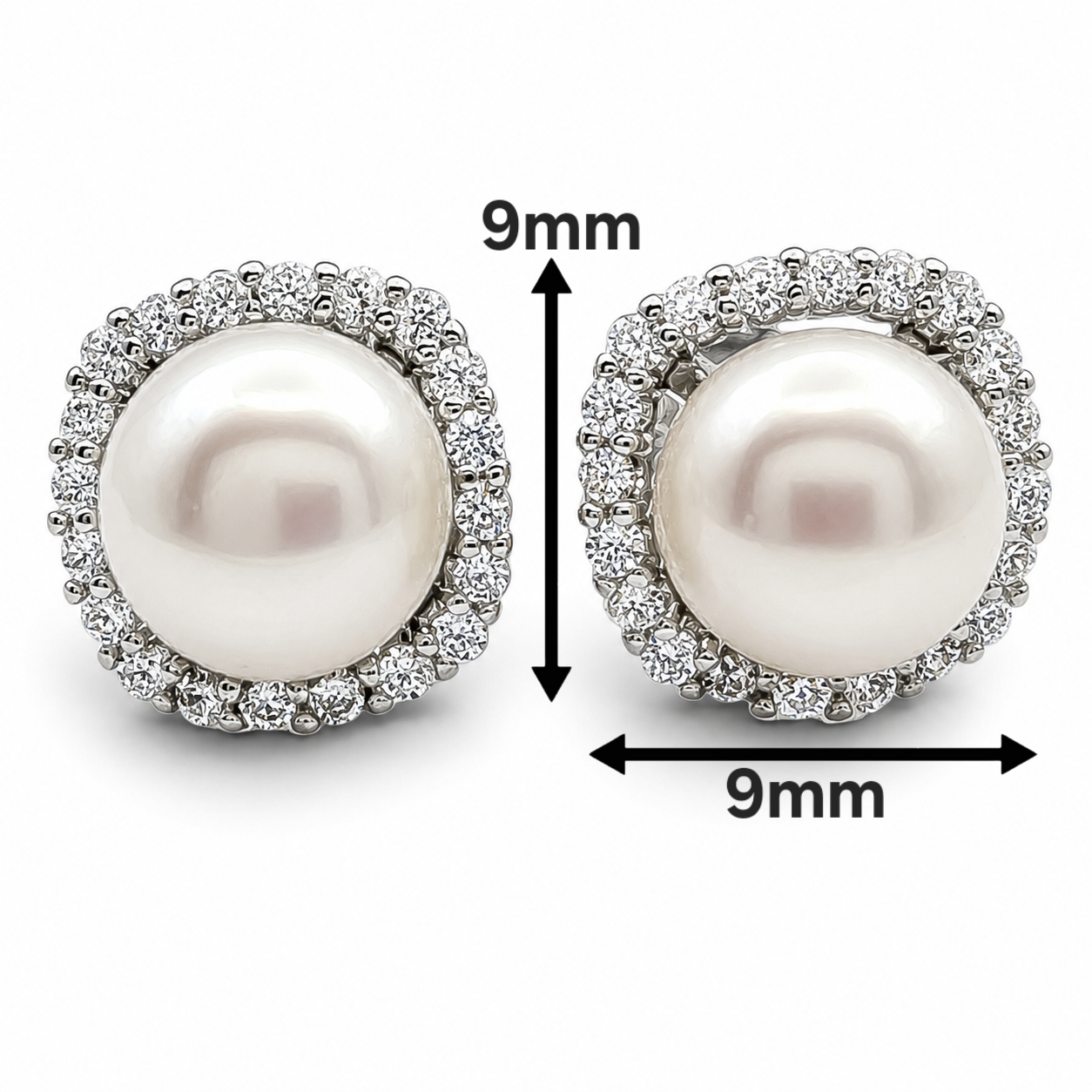 Arete Perla Zirconia Plata Ley 925