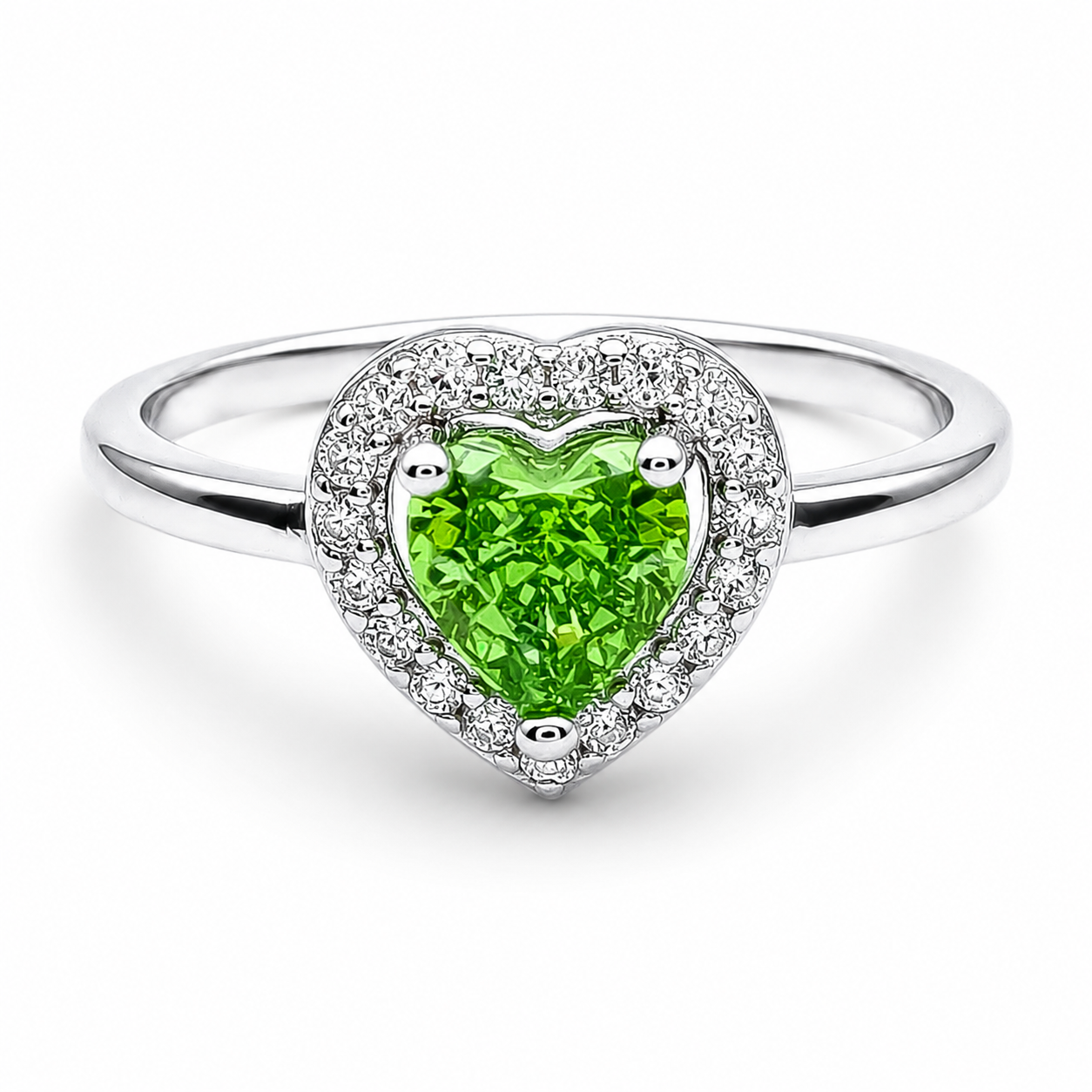 Anillo Corazon Liso VR Plata Ley 925