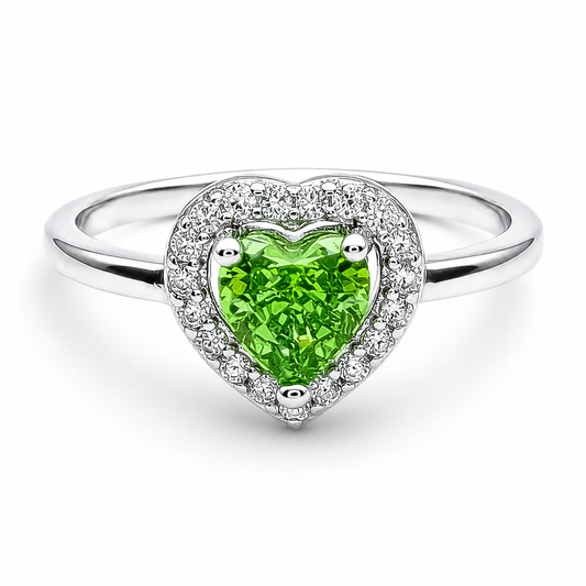 Anillo Corazon Liso VR Plata Ley 925
