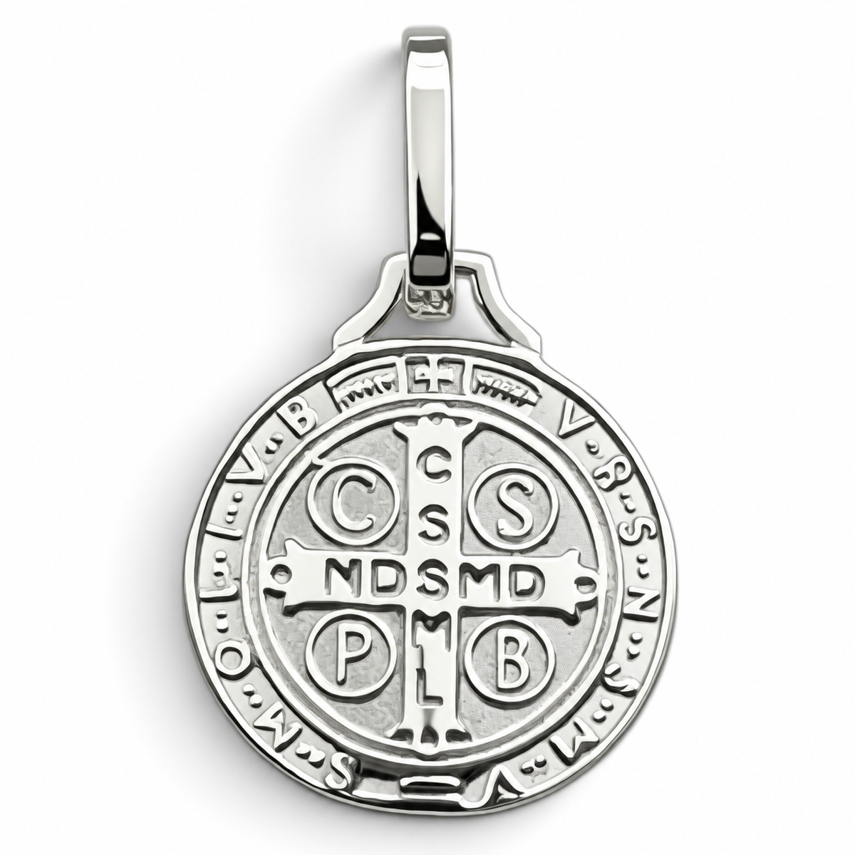 Dije San Benito Perfil Plata Ley 925