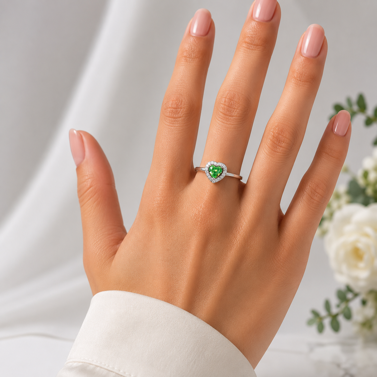 Anillo Corazon Liso VR Plata Ley 925