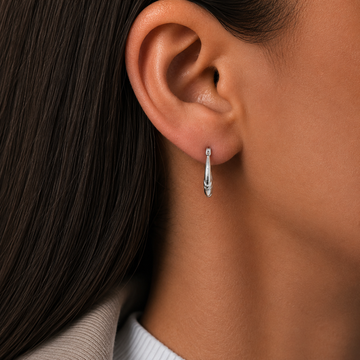 Arracada Canasta Plata Ley 925