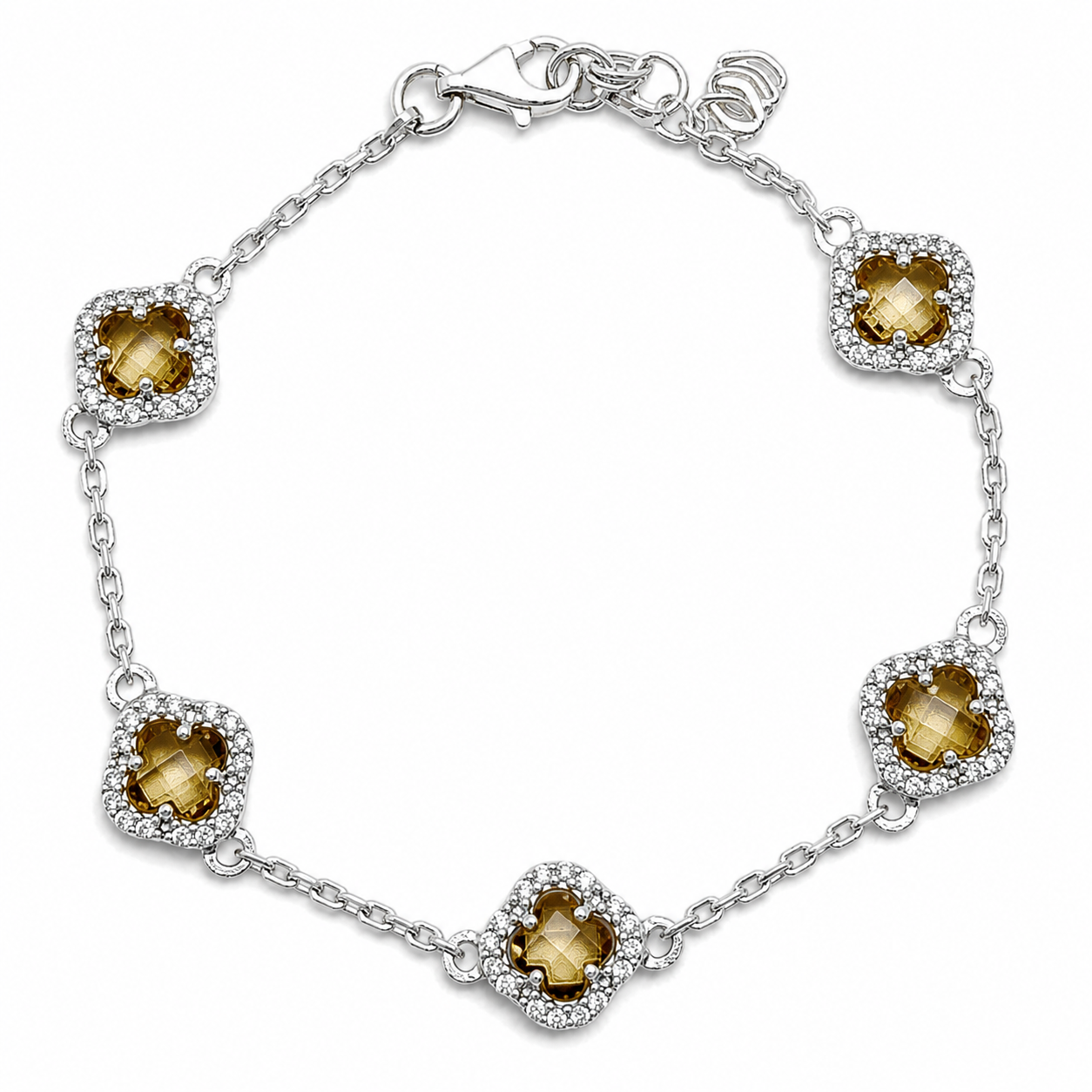 Pulsera Zultanita Zirconia Van Plata Ley 925