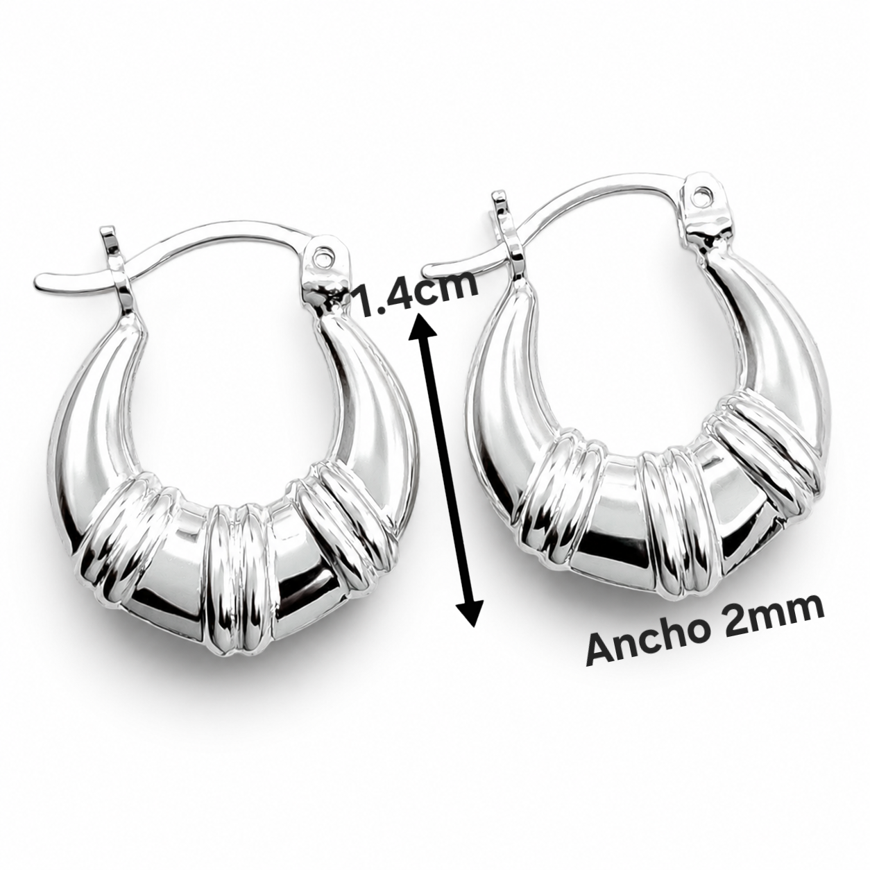 Arracada Canasta Plata Ley 925