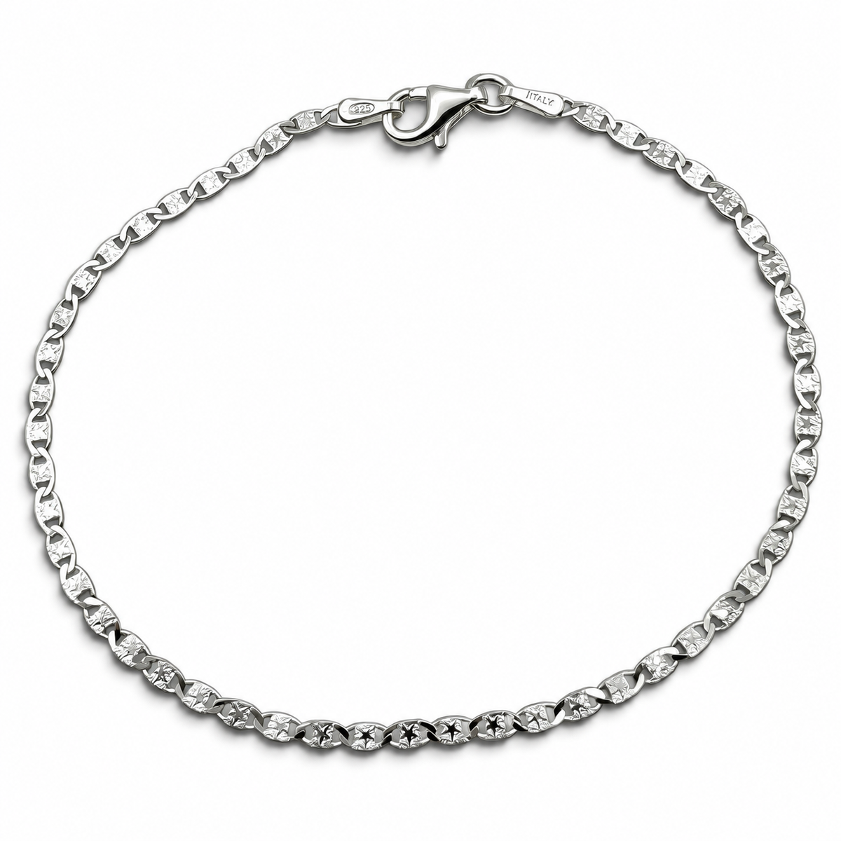 Pulsera Planchada Ligera Plata Ley 925
