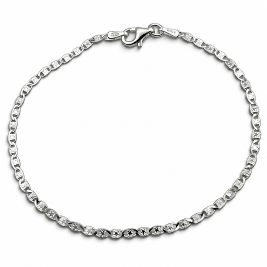 Pulsera Planchada Ligera Plata Ley 925