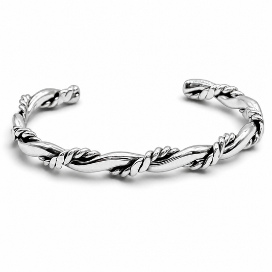 Brazalete Torzal Plata Ley 925