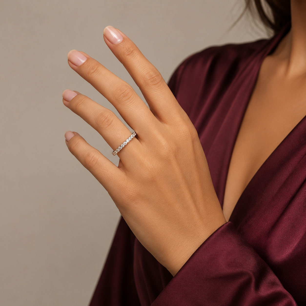 Anillo Churumbela Blanca Plata Ley 925