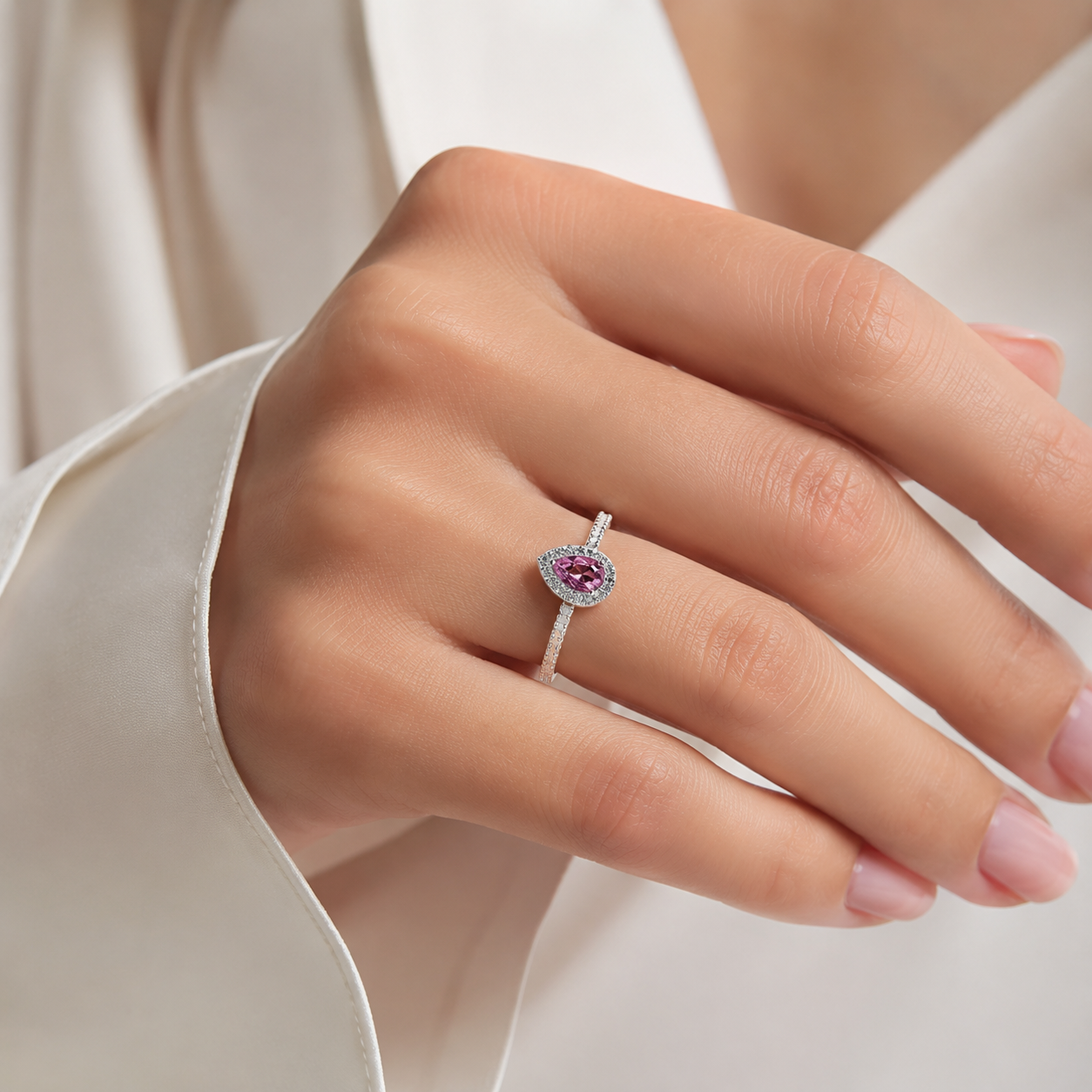 Anillo Gota Lila
