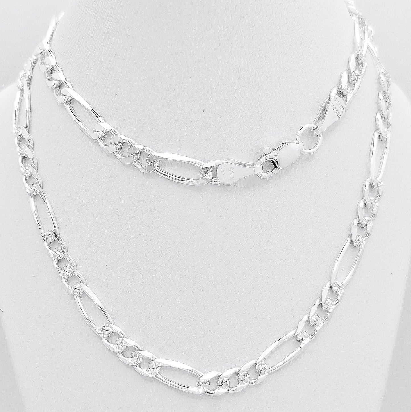 Cadena Figaro 5mm Diamantada