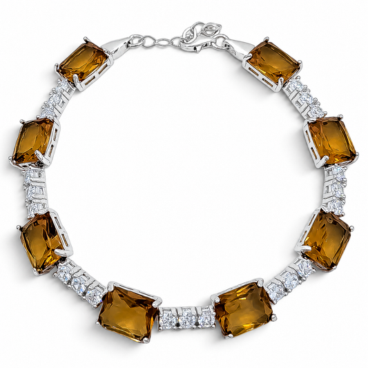 Pulsera Rectangulo Grande Zultanita Plata Ley 925