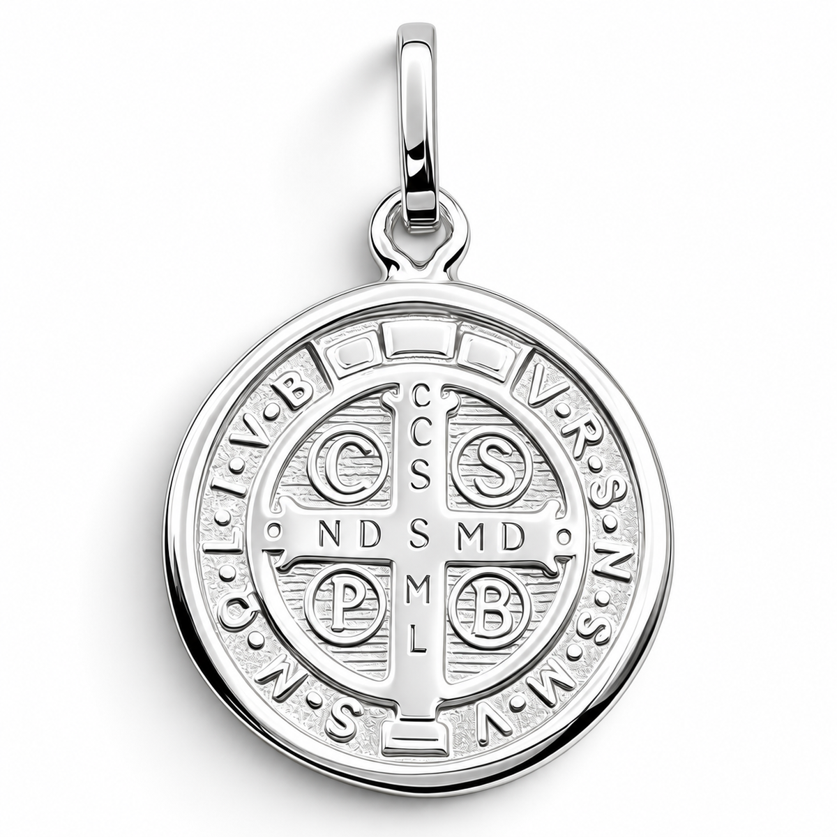 Dije San Benito Bisel Plata Ley 925