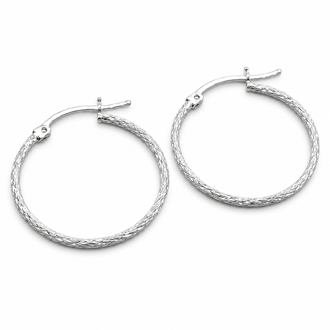 Arracada Mediana Plata Ley 925