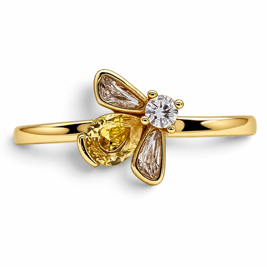 Anillo Abeja Pan Plata Ley 925